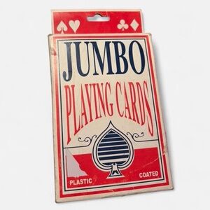 Jumbo Playing Cards - Red and Blue